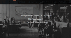 Desktop Screenshot of burlingtoniowafriendsofthedepot.org
